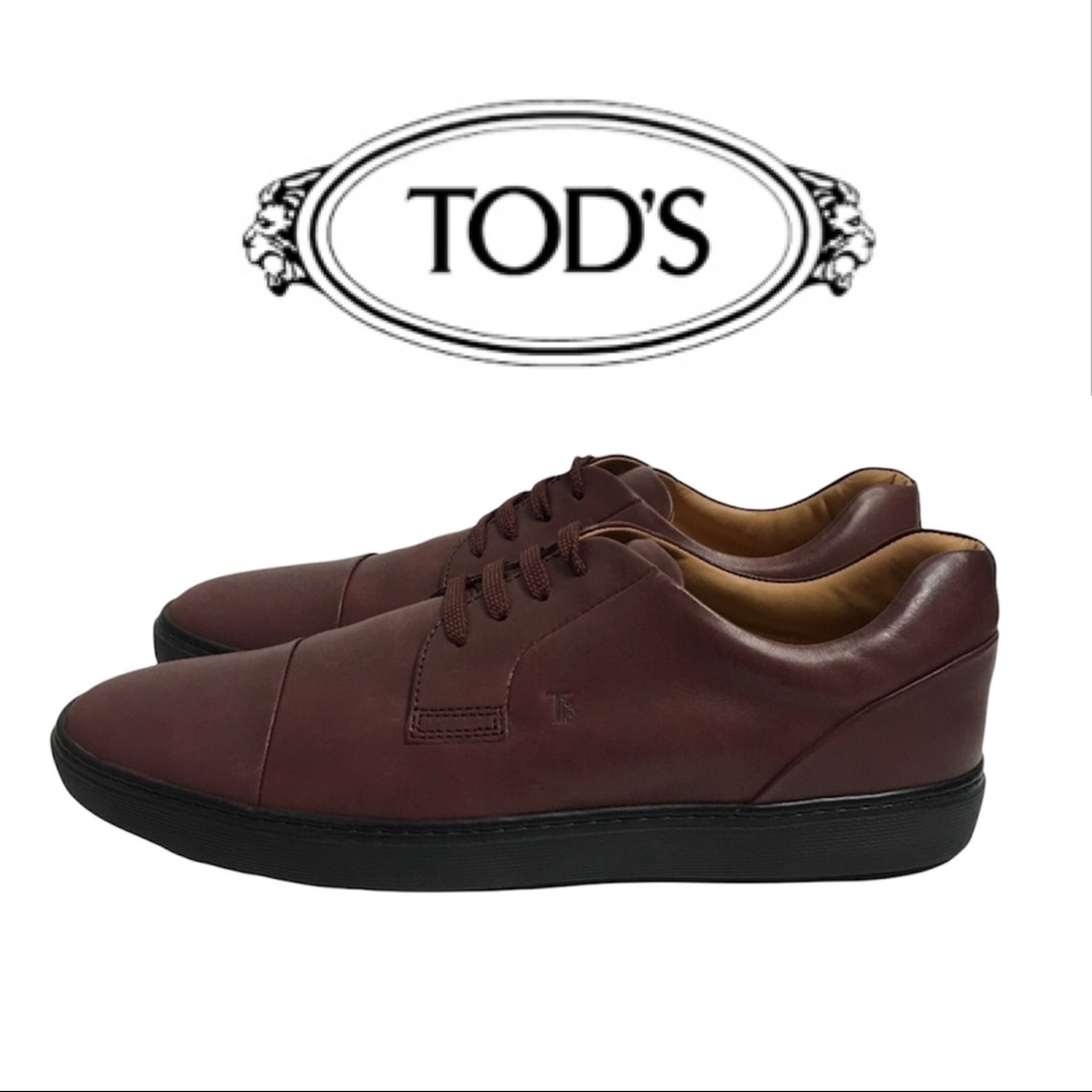 Tod’s leather sneaker burgundy